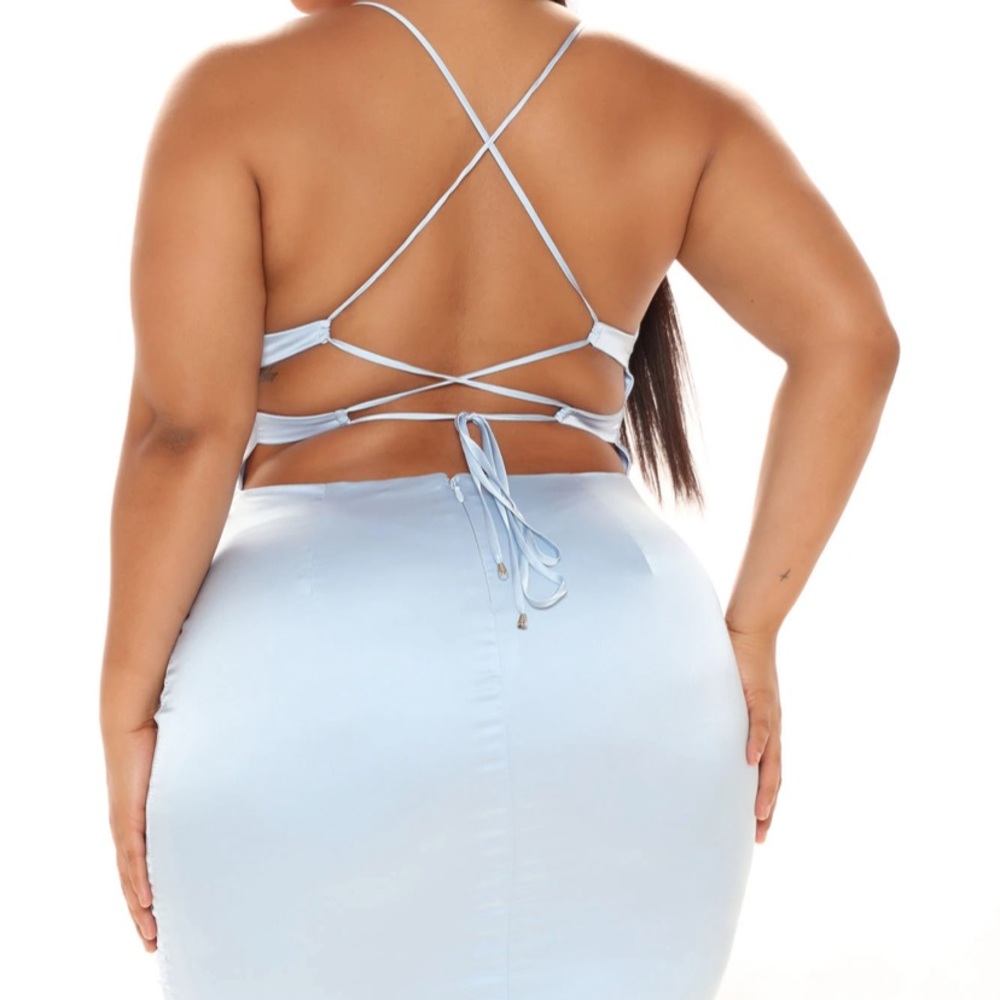 Fashion Nova Satin Mini Dress - Picture 3 of 5